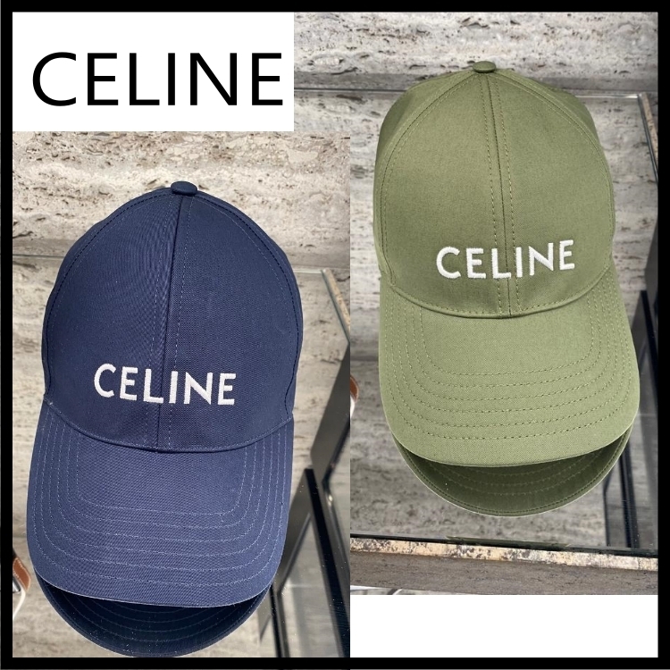 ■CELINE■ ロゴ ベースボールキャップ コットン