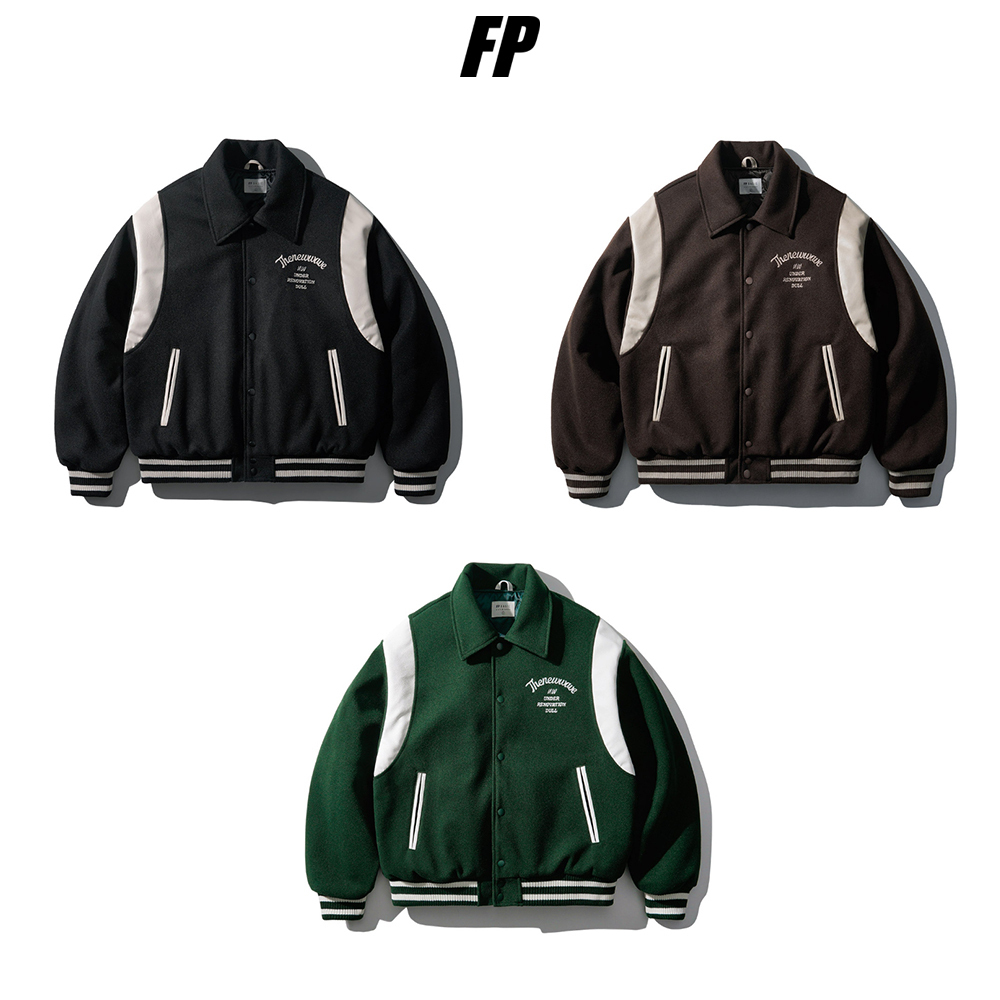 【FEPL】23FW★ The New Wave Wool Collar Varsity Jacket
