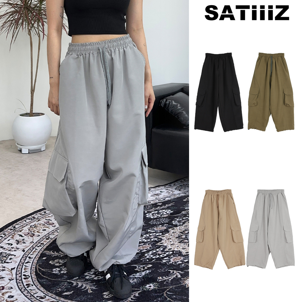 【SATIIIZ】Buzz Nylon Section Cargo Pants