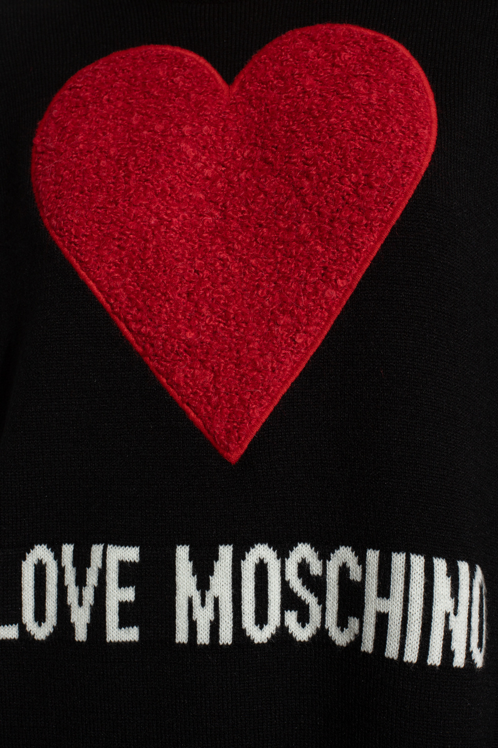 【予約中！】 VIP価格！関送込】LOVE ワンピース ニット ハート MOSCHINO トップス