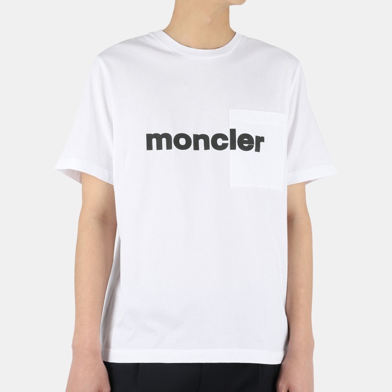 Moncler♦メンズ ポケット 半袖Ｔシャツ ホワイト