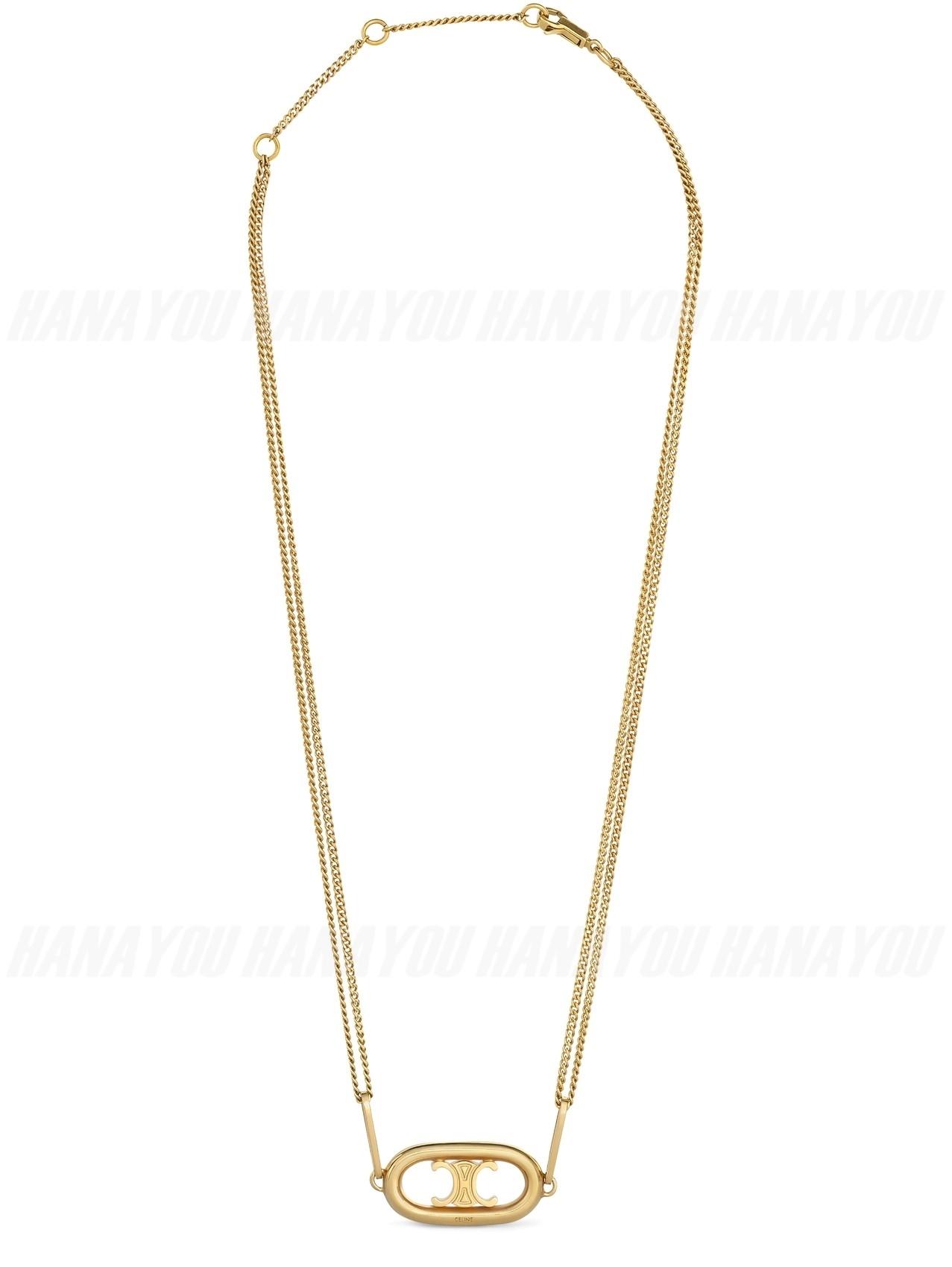 【初売り】 国内発送【CELINE ブラス ゴールド ネックレス 】トリオンフ アクセサリー