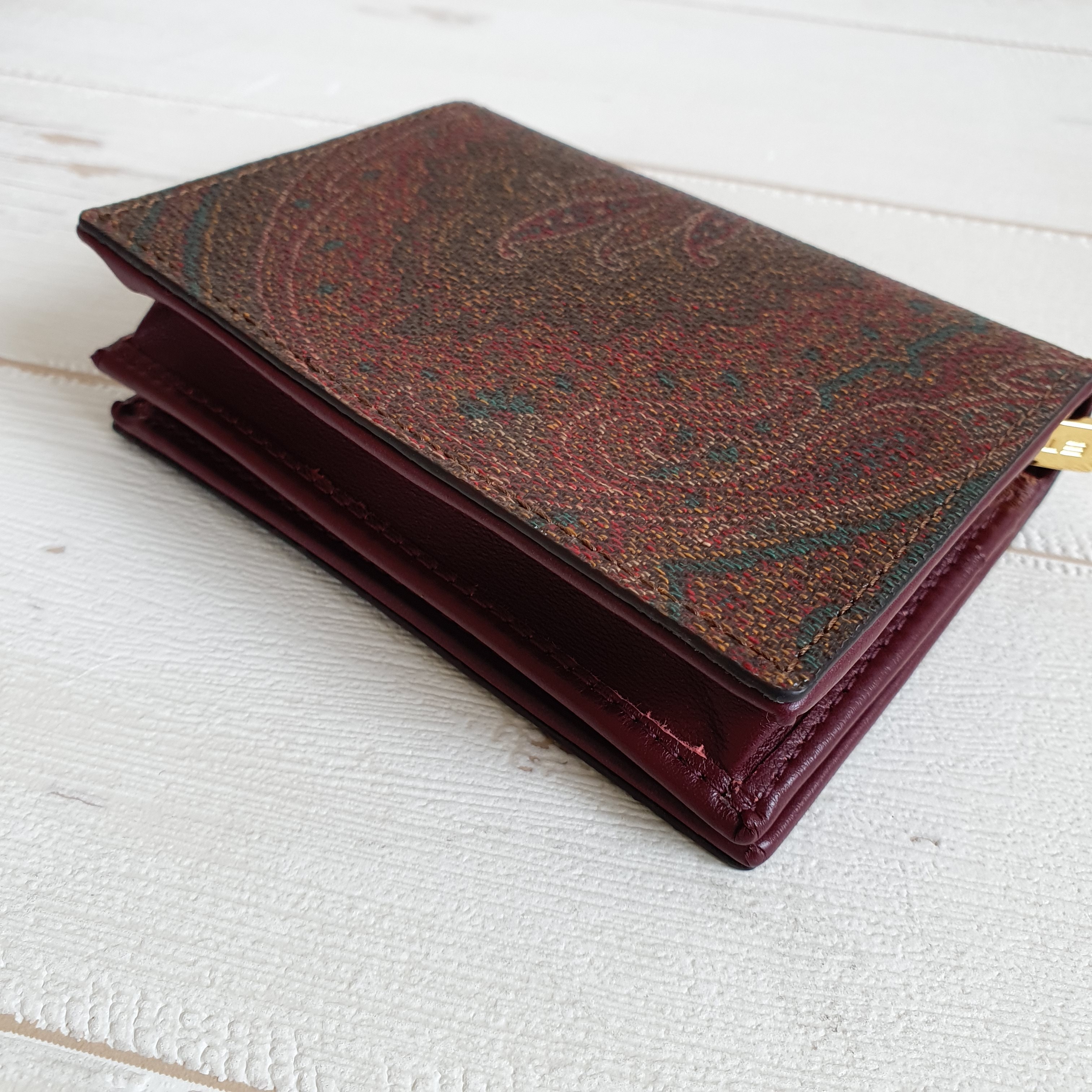 【関税込】ETRO ペイズリー スモールウォレット 二つ折り財布 関税込】ETRO ペイズリー スモールウォレット 二つ折り財布