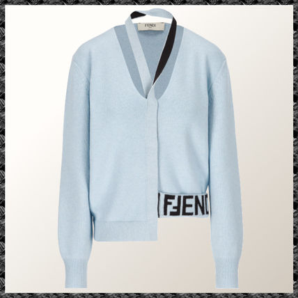 ブルー（青）系 FENDI(フェンディ) カーディガン(レディース
