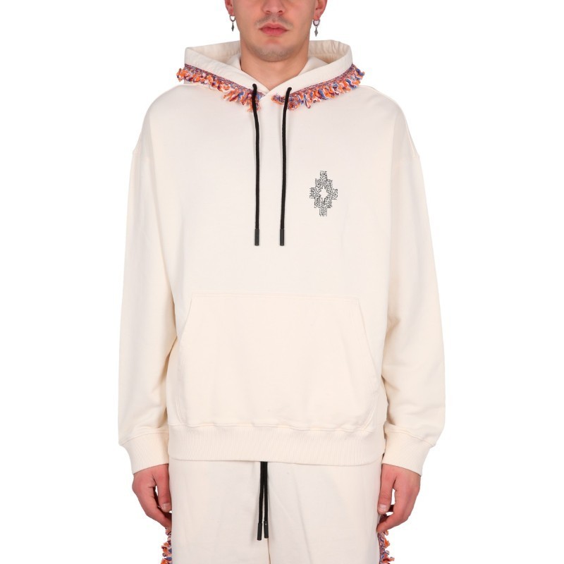 パーカー・フーディ Marcelo Burlon FRINGES SWEATSHIRT (CMBB106_S23FLE0020420)