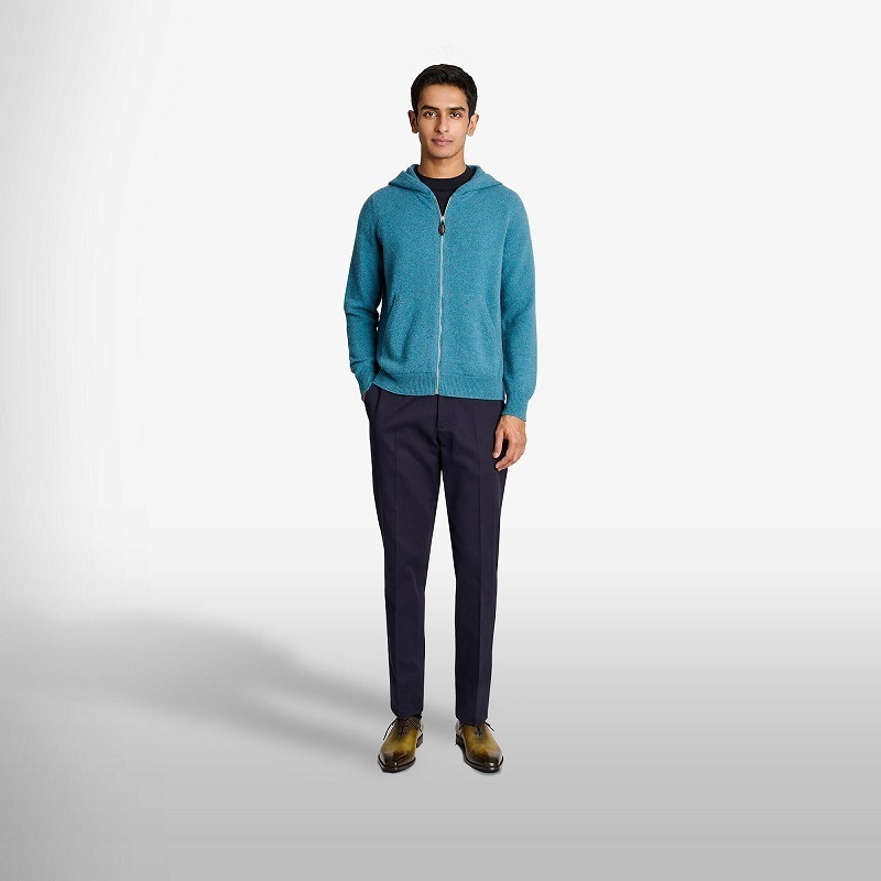 【BERLUTI】Andy Bar カシミア ジップアップ パーカー BERLUTI】Andy Bar カシミア ジップアップ パーカー