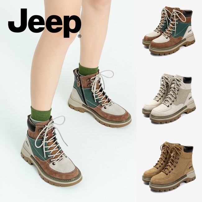 送料関税込★Jeep レディース マーティンブーツ 厚底スニーカー