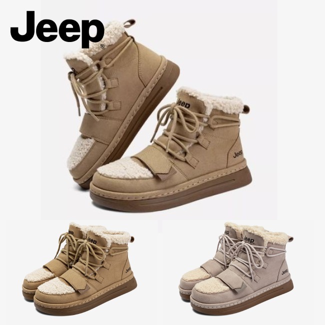 【送料関税込み】Jeep レディース厚底保温雪地ブーツ