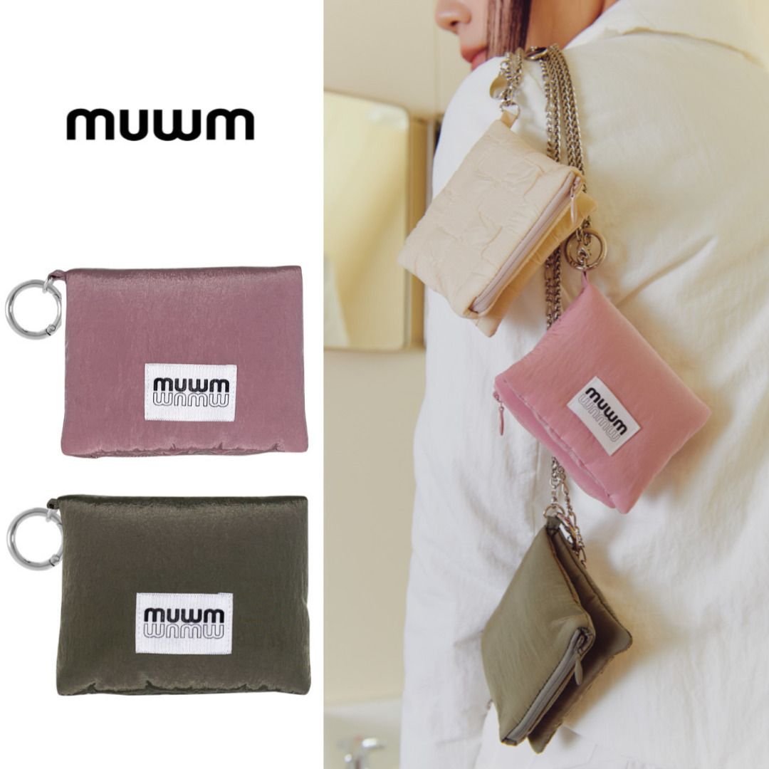 《韓国 muwm》Puff Up Baby 2色 人気 ミニバッグ チェーン付