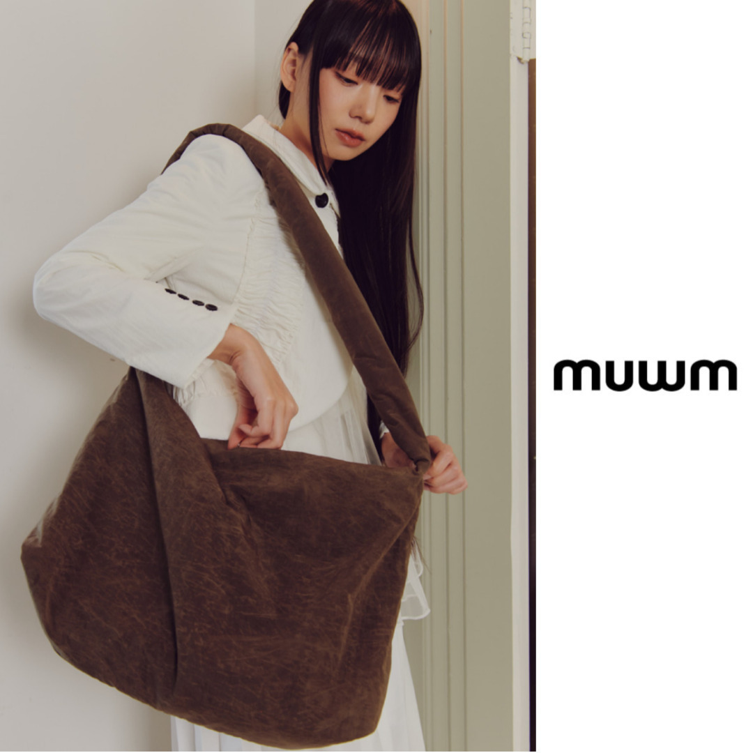 《韓国 muwm》Puff-Up Big Bag 2色 人気 パフバッグ お洒落