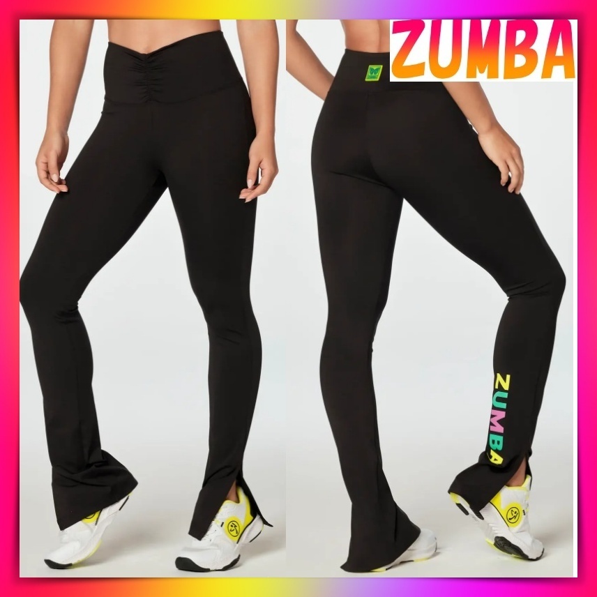 10月新作★Zumba Ruched High Waisted Bootcut Leggings