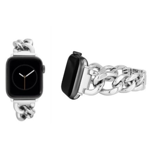 Anne Klein シルバーチェーン Apple Watch バンド 42/44/45