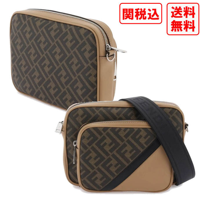 関税・送料込 FENDI Diagonal duo camera case バッグ
