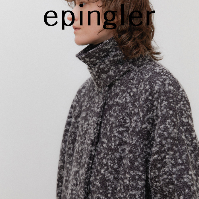 EPINGLER エピングラー ハイネック コート POPCORN BROWN