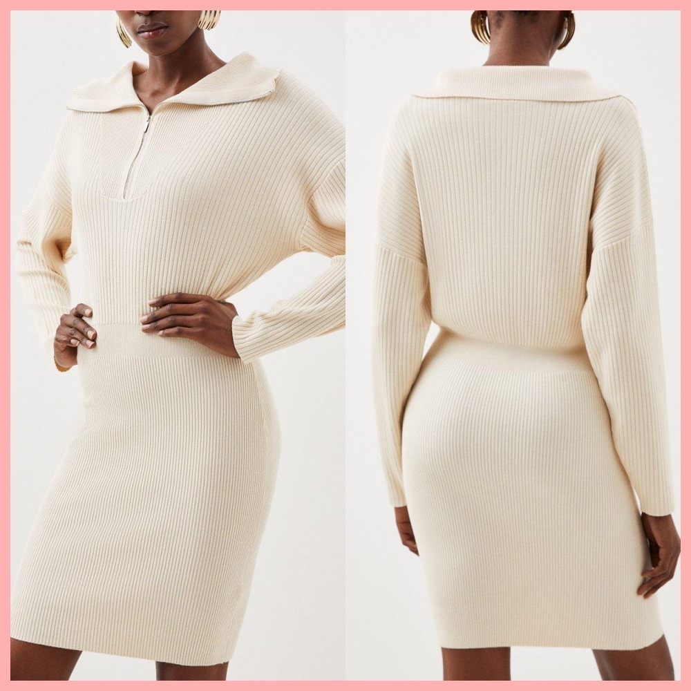 日本未入荷★Karen Millen 長袖ニットワンピース