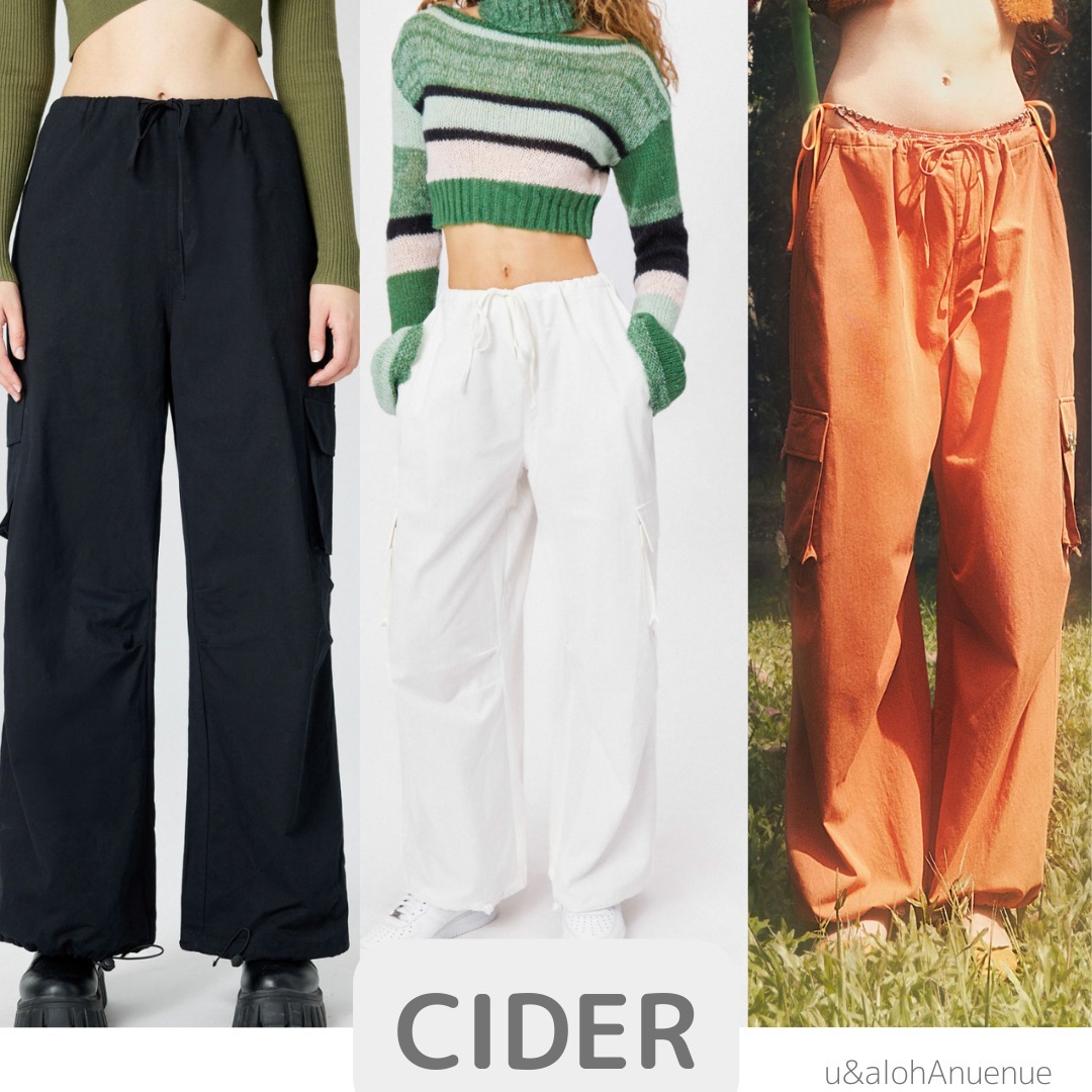 Cider◆ローライズ◆パラシュートパンツ[送料込]