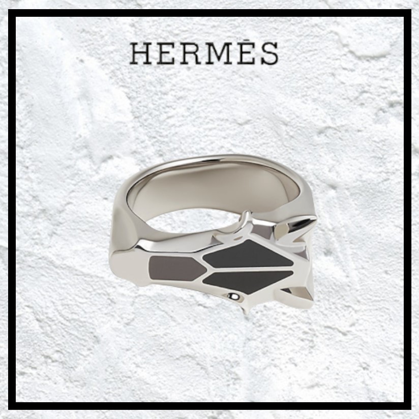 HERMES スタイリッシュ ◆ リング 《デストリエ》◆馬のモチーフ