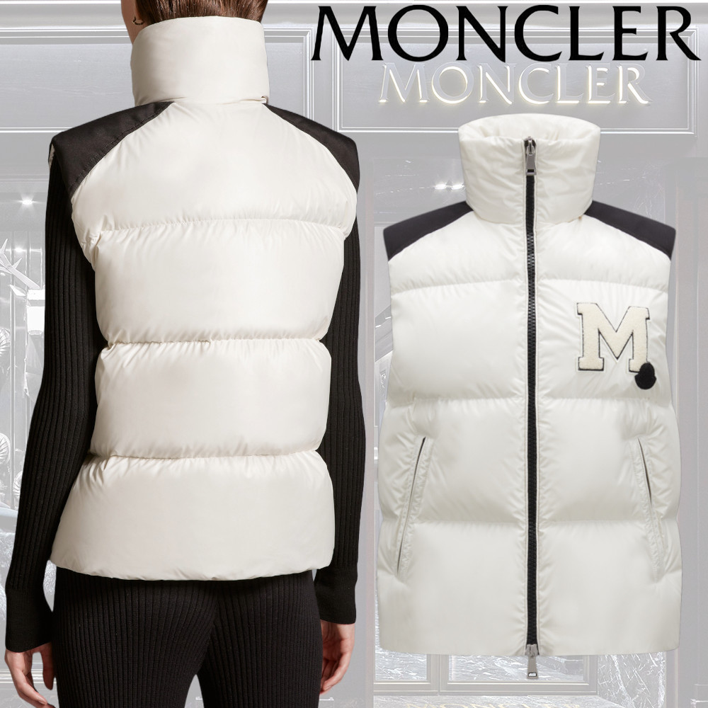 【MONCLER】Oderベスト ダウンベスト レイヤード フード ジレ