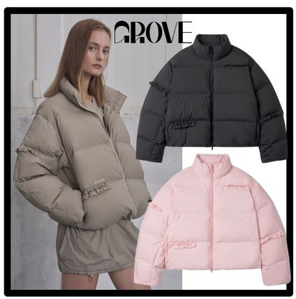 GROVE Down Jackets Street Style Logo Down Jackets