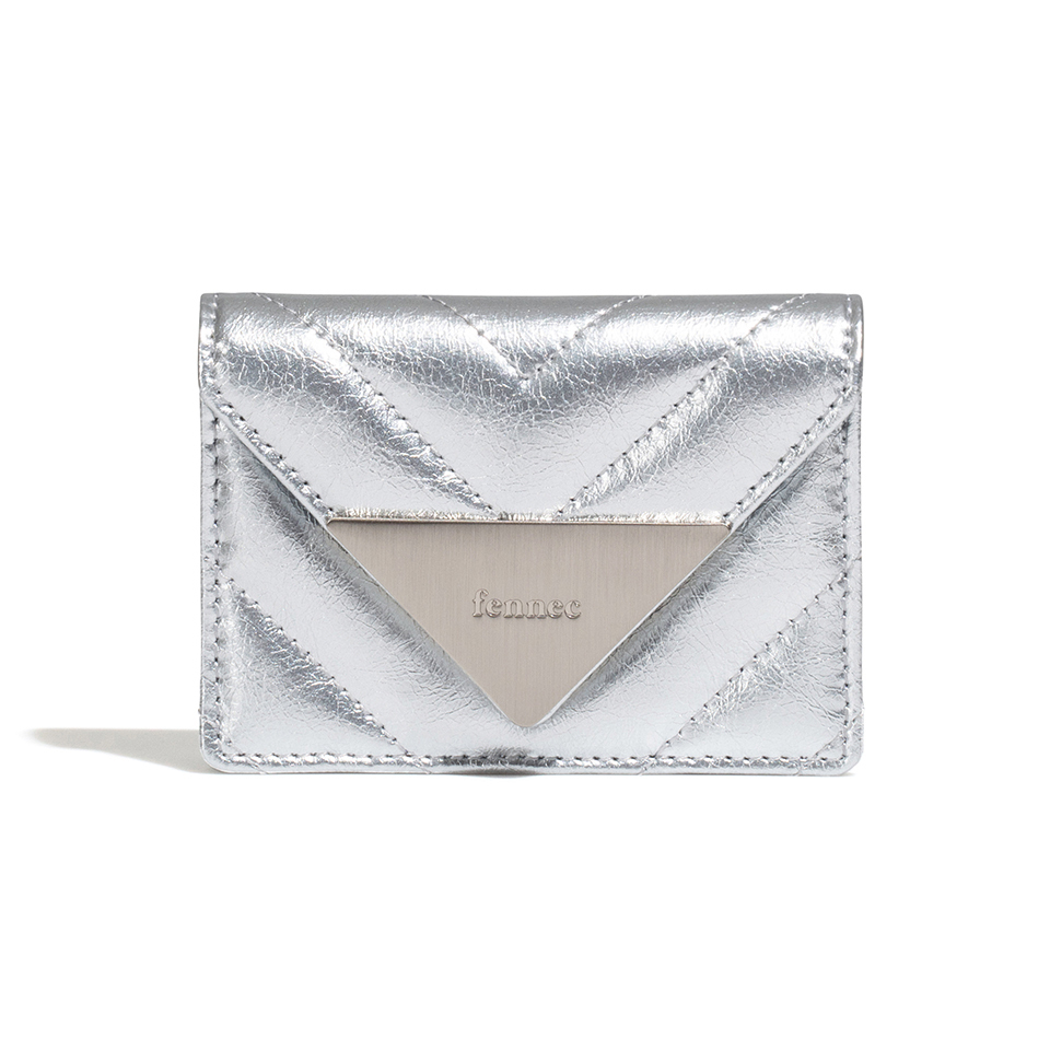 カードケース・名刺入れ Fennec CRINKLE TRIANGLE QUILTING POCKET D BMH1663 FENNEC】CRINKLE TRIANGLE QUILTING POCKET D☆送料・関税込