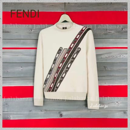 ホワイト(白)系 FENDI(フェンディ) ニット・セーター(メンズ) - 海外