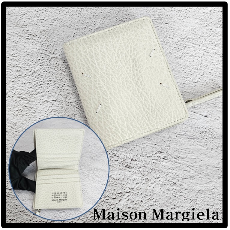 ★関税込★Maison Margiela★エンボスレザー ウォレット★GREIGE
