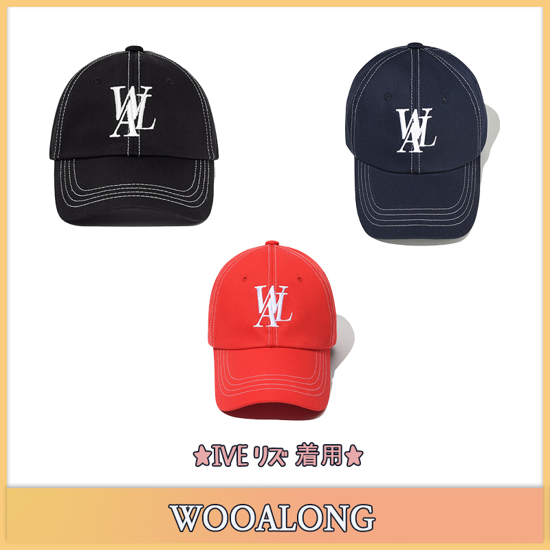 WOOALONG】IVE リズ 着用☆ステッチボールキャップ (WOOALONG