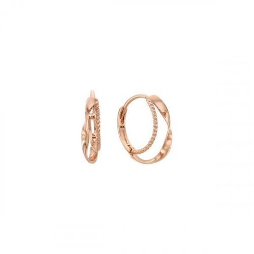 [LLOYD] 14K GOLD☆Basic Volume One-Touch Earrings