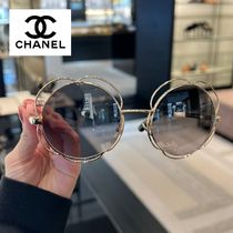 【CHANEL】希少！シャネル★カメリアモチーフフレームサングラス