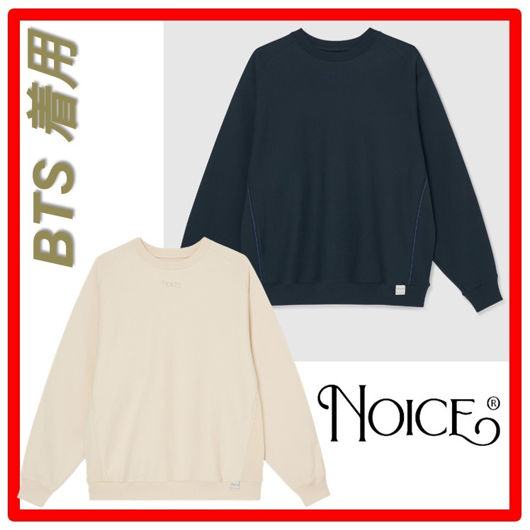 ★BTS テテ着用★人気★【NOICE】★ロゴ スウェットシャ.ツ★