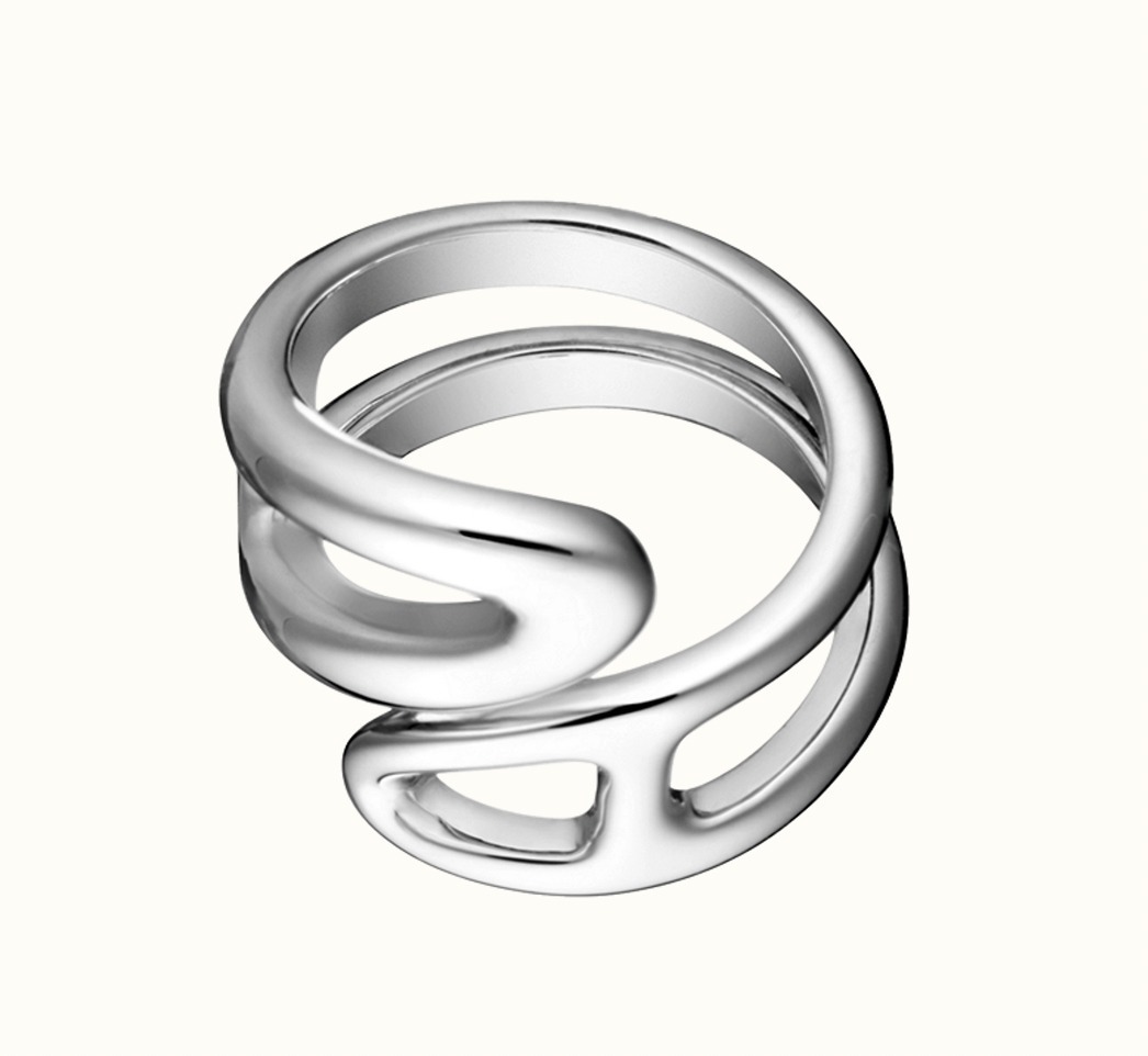 《上品☆彡》 エルメス ツイストリング シェーヌダンクル