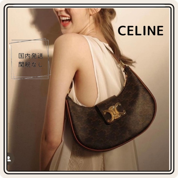 Shop CELINE AVA Ava Triomphe Bag in Triomphe Canvas and calfskin  (114492BZJ.04LU) by MaisonAki.