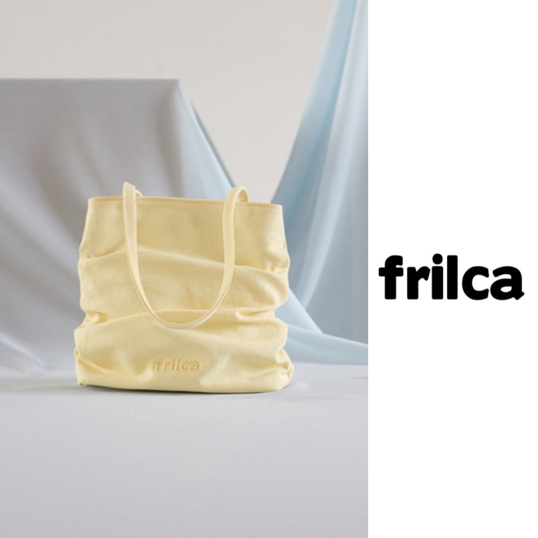 《韓国 frilca》FRILCA TOTE BAG YELLOW 人気 トートバッグ