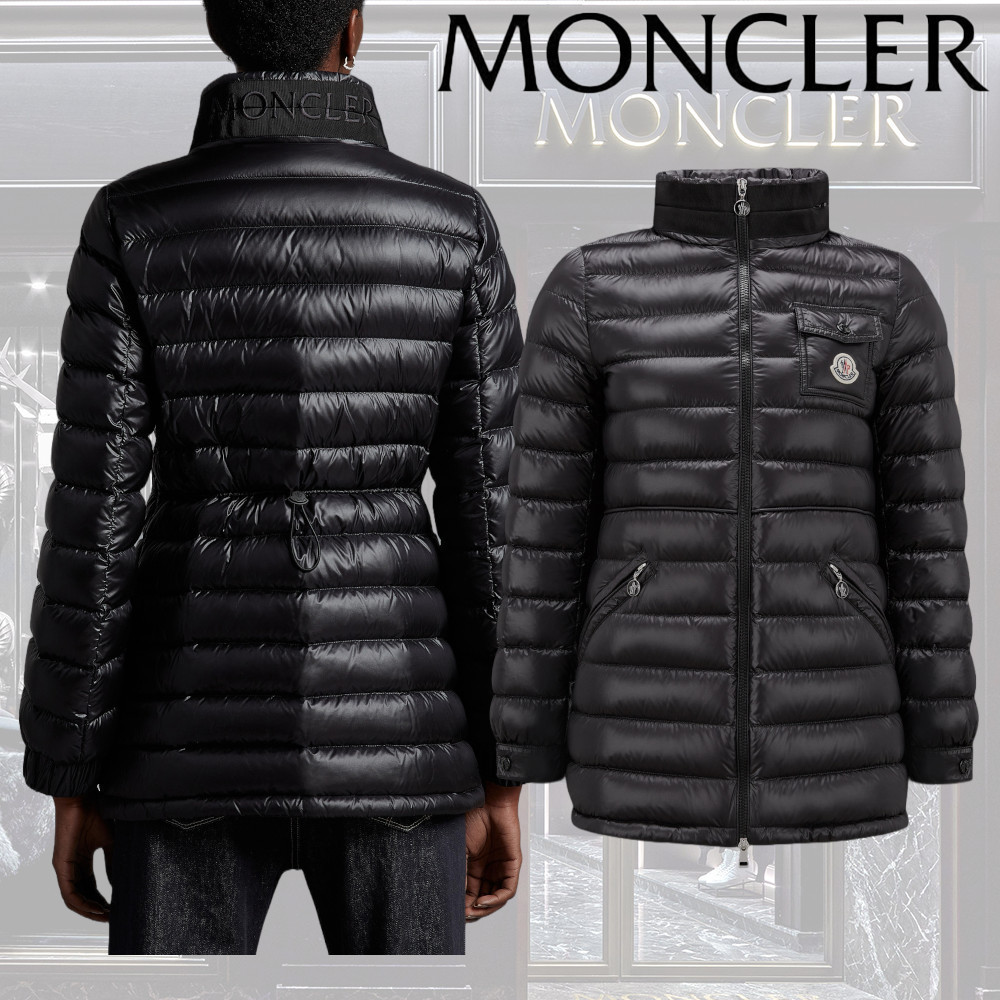 【MONCLER】Madineショートダウンジャケット ハイネック ロゴ
