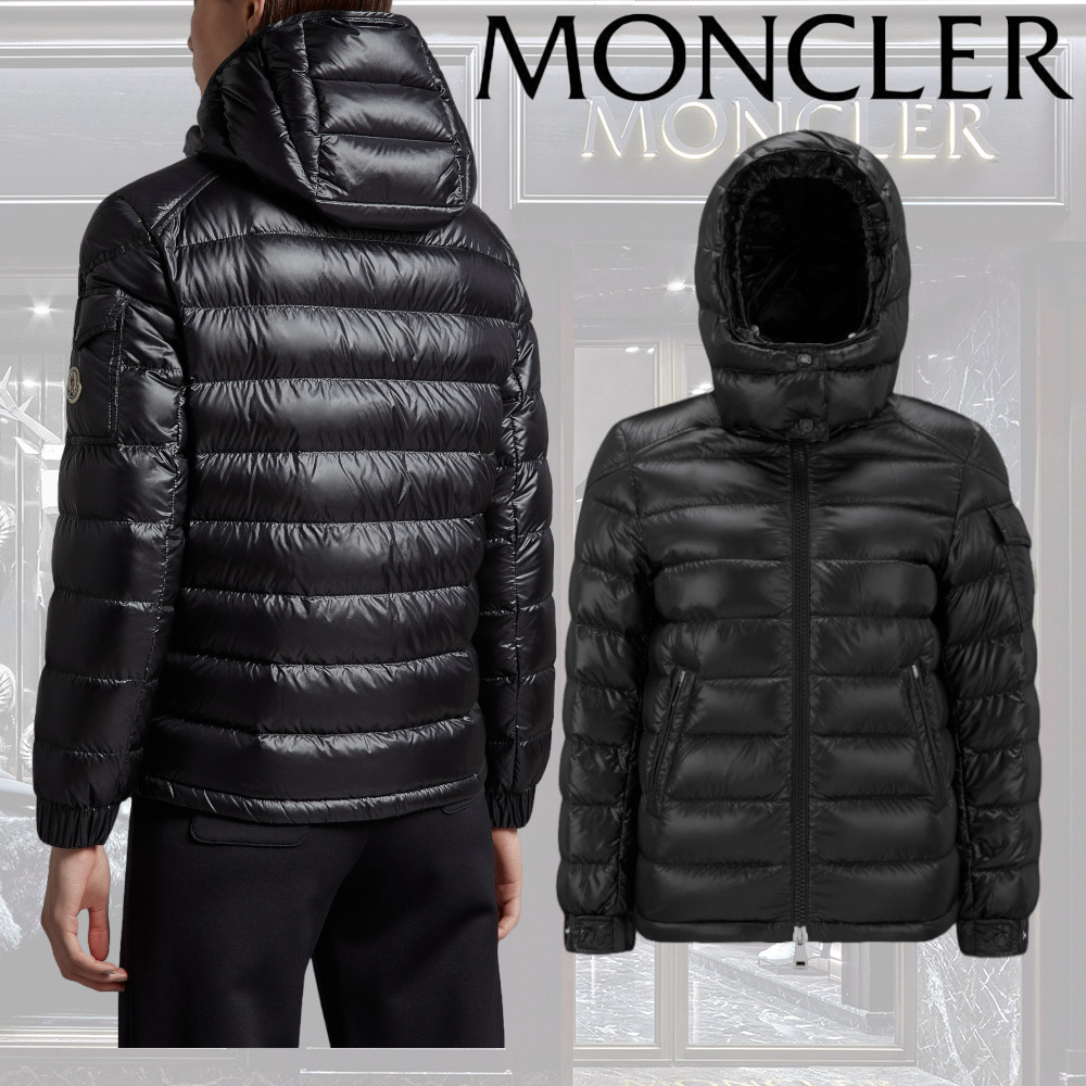 【MONCLER】Dallesショートダウンジャケット ナイロン ロゴ