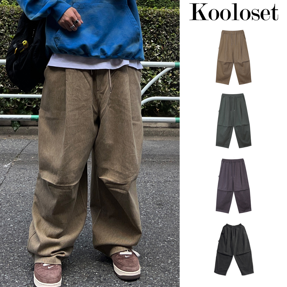 【KOOLOSET】Pigment Patch Carpenter Pants