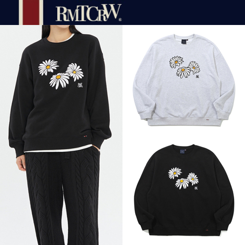 ★2023FW新作★ROMANTIC CROWN★TRIPLE DAISY CREWNECK