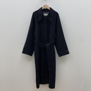 uni's room■HANDMADE ウールステンカラーコート OT-AW24-06BK uni's room□HANDMADE ウールステンカラーコート OT-AW24-06BK
