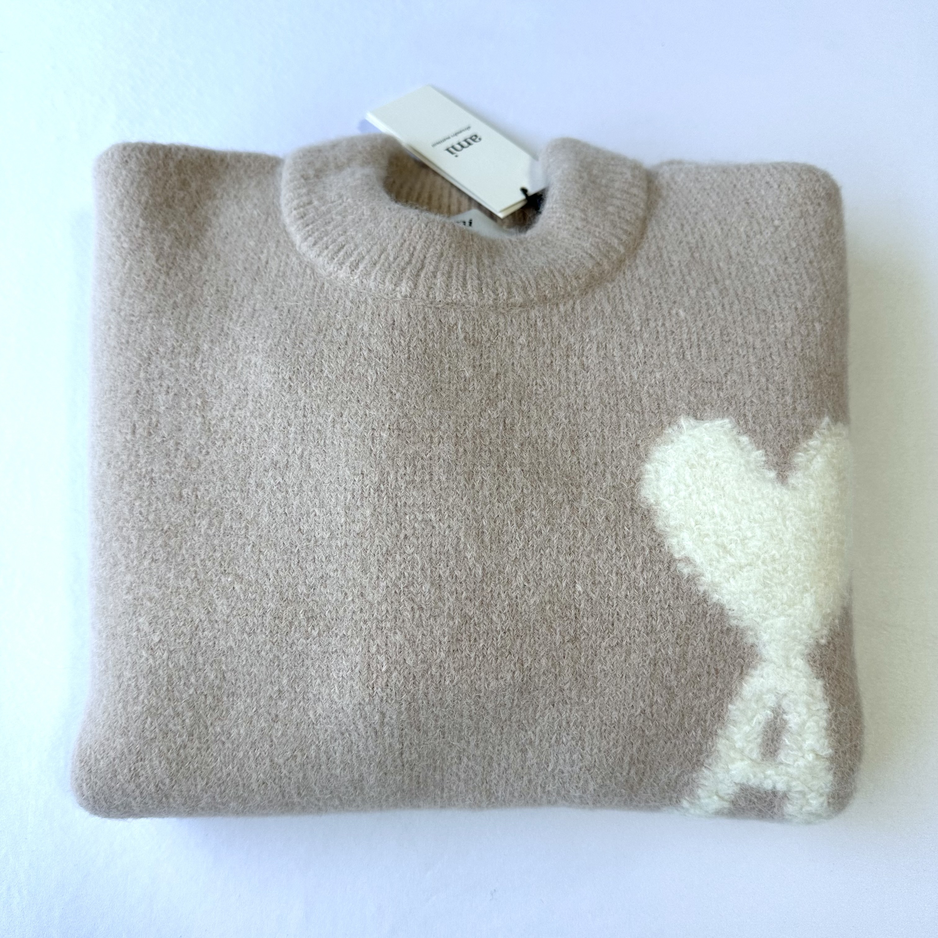 関税込 AMI DE COEUR アルパカブレンド クルーネックセーター