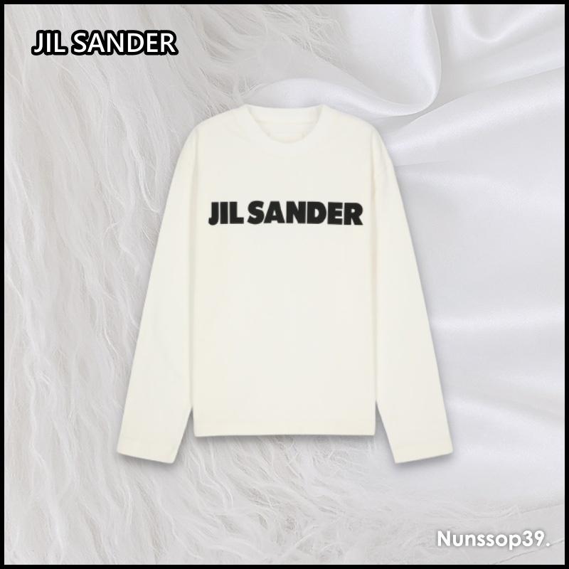 《JIL SANDER》 J02GC0107 J45047 102 LOGO PRINT T SHIRT