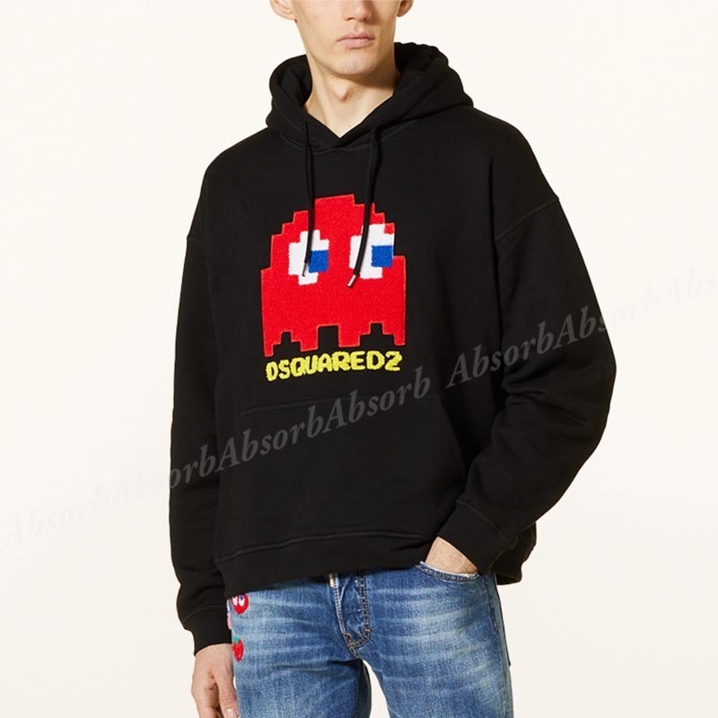 ディースクエアードPAC-MAN サイズXXS 23AW ブラックパーカー