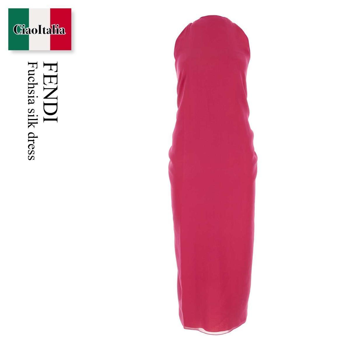 ワンピース Fendi Fuchsia Silk Dress