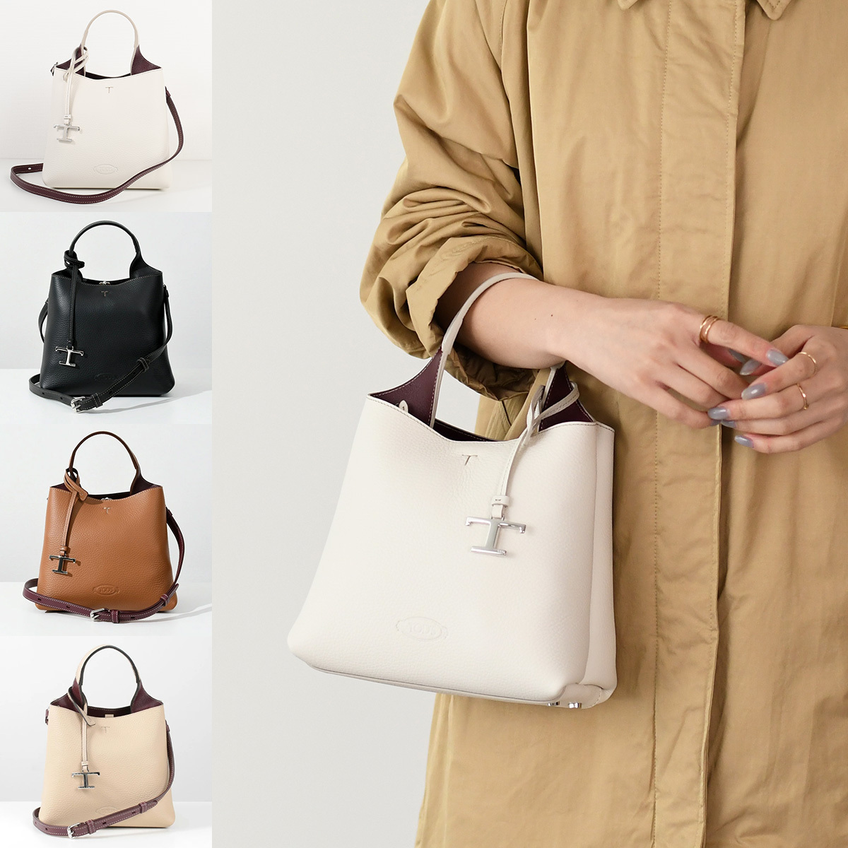TODS トッズ バッグ ショルダーバッグ ハンドバッグ トッズレザーミニBAG XBWAPAA9100QNK レディース シンプル ロゴ 2way ミニバッグ 人気 おすすめ ギフト プレゼント