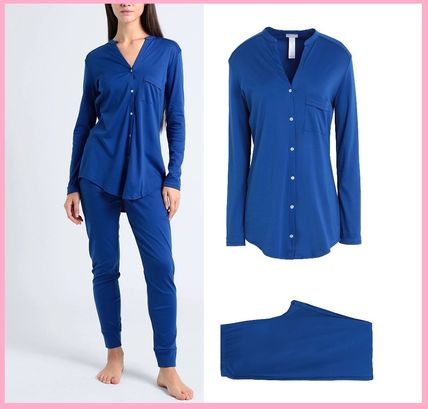 HANRO Lounge & Sleepwear Street Style Plain Cotton Handmade Lounge & Sleepwear