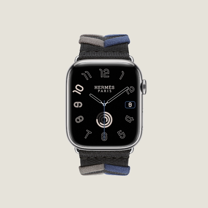 HERMES】Apple Watchバンド/ナイロン Single Tour 45mm Bridon