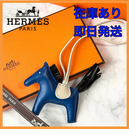 HERMES チャーム パドック フロット 勲章 ブルー グリーン