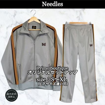 Needles Two-Piece Sets Unisex Street Style Sweats Two-Piece Sets