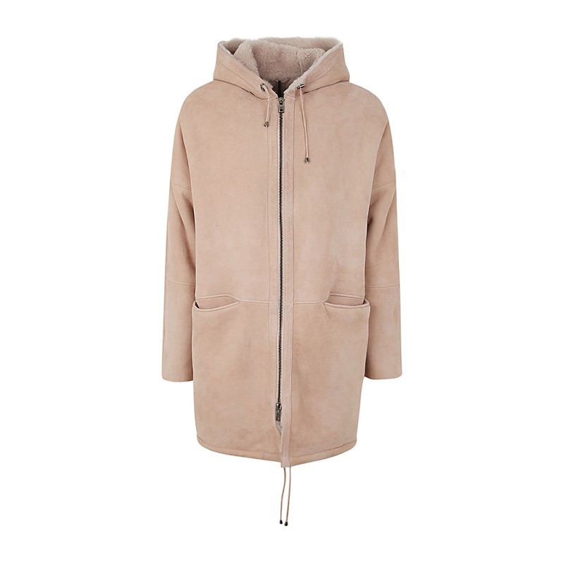 コートその他 Giorgio Brato SHEEPSKIN PARKA WITH HOOD