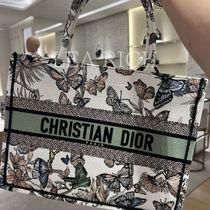 【最新作◆大人気BOOK TOTE☆★ 】DIOR 蝶/花 刺繍 トートバッグ