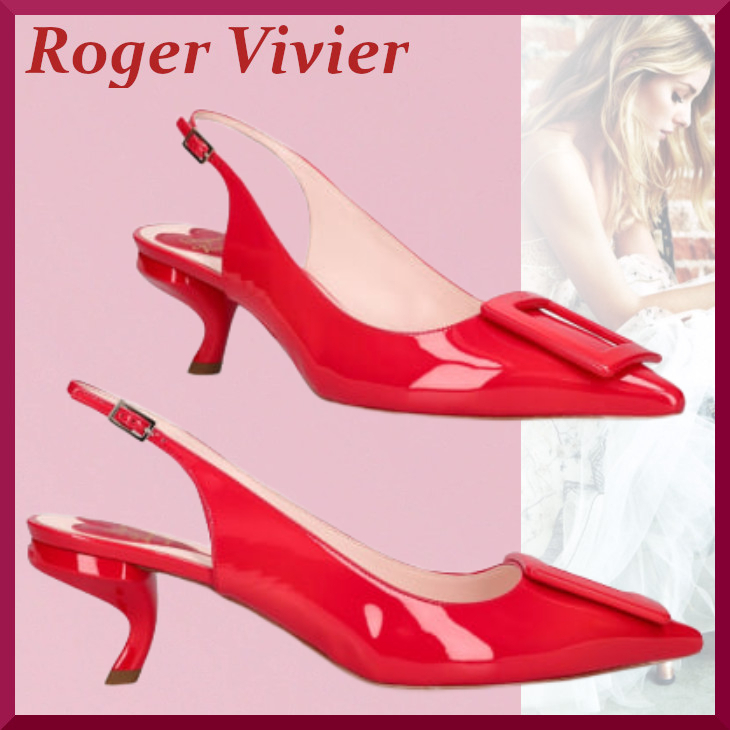 【Roger Vivier】LVR Exclusive Virgule レザーヒールパンプス